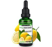 ALPHA POWER FOOD®: Stevia líquida natural - Stevia Gotas de Lima Limon, Edulcorante natural, sustituto del azúcar con sabor - sin azúcar & calorías