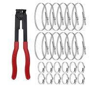 Alpha Rider Alicates de abrazadera de arranque para eje de junta de auto/ATV CV con 24 bandas de crimpado, extensión tipo oreja para la mayoría de los coches, kit de herramientas universal para banda