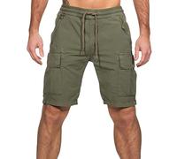 Alpha Ripstop Jogger Short Pantalones Cortos, Olive, M para Hombre