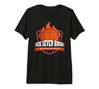 Alpha Slang Kids Bruh 67 Basketball Ice Cream Drip Six Seven Camiseta Premium