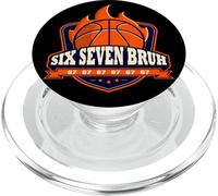 Alpha Slang Kids Bruh 67 Basketball Ice Cream Drip Six Seven PopSockets PopGrip para MagSafe