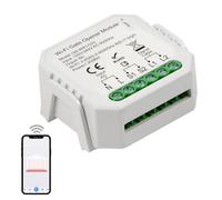 Alpha Smart - Abridor de puerta y garaje con geofencing, control remoto WiFi con aplicación, compatible con Alexa, Google Home y Assistant, abridor de puerta inalámbrico, alerta de puerta, no requiere