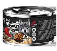 Alpha Spirit | Albóndigas para Perro | Comida Premium para Perro | Varios Sabores | 6x200Gr | (6x200Gr, Ternera y Salvia)