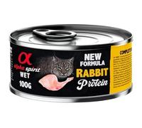 Alpha Spirit Alimento Húmedo Completo para Gatos 6 Latas x 100 Gr (Conejo)