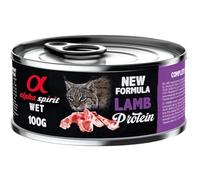Alpha Spirit Alimento Húmedo Completo para Gatos 6 Latas x 100 Gr (Cordero)