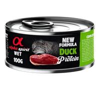 Alpha Spirit Alimento Húmedo Completo para Gatos 6 Latas x 100 Gr (Pato)