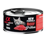 Alpha Spirit Alimento Húmedo Completo para Gatos 6 Latas x 100 Gr (Ternera)