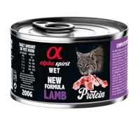 Alpha Spirit Alimento Húmedo Completo para Gatos 6 latas x 200 Gr (Cordero)