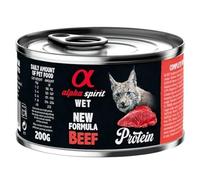 Alpha Spirit Alimento Húmedo Completo para Gatos 6 latas x 200 Gr (Ternera)