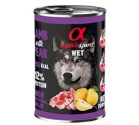 Alpha Spirit comida húmeda para perros 6 x 400 g - Cordero con pera