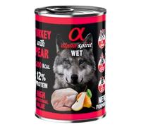 Alpha Spirit Pavo con Pera Perro Latas 6 x 400 gr