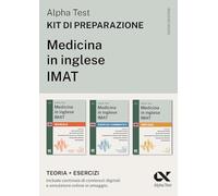 Alpha Test. Medicina in inglese IMAT 2026-2027. Kit di preparazione. Per test di ammissione universitari. Con piattaforma e simulatore online (TestUniversitari)