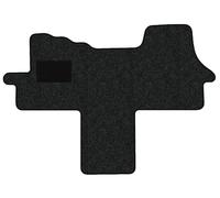 Alpha-Tex Juego de Alfombrillas Compatible con Fiat Ducato, Tipo 250 (año de construcción 2006-2024), Robust Anthrazit | 1 uds. | Umrandung Bordeaux
