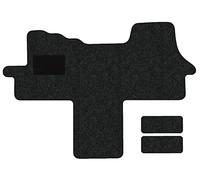 Alpha-Tex Juego de Alfombrillas Compatible con Fiat Ducato, Tipo 250 (año de construcción 2006-2024), Robust Anthrazit | 1 uds.+ 2 Alfombrillas | Umrandung Schwarz