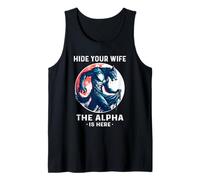 Alpha Wolf Camisa Hombre Lobo Meme Camisas para Hombre Lobo Camiseta sin Mangas