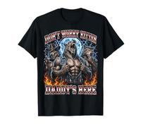 Alpha Wolf Funny Meme Don't Worry Kitten Daddy'S Here Y2K Camiseta