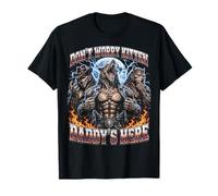 Alpha Wolf Funny Meme Don't Worry Kitten Daddy'S Here Y2K Camiseta