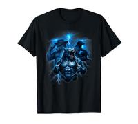 Alpha Wolf Meme 3 Hombre Lobo Luna Galaxia Iconic Brainrot Camiseta