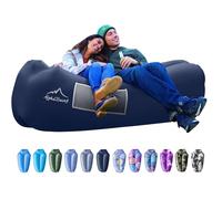 AlphaBeing Tumbona Inflable, la Mejor Tumbona de Aire para Camping, Senderismo, sofá Inflable Ideal para Piscina y Festivales, Silla de Playa Inflable Adultos