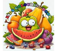 Alphabet A to Z coloring book for kids: Fruits coloring book as Avacado to Zucchini | Worksheet set of 26 different fruits