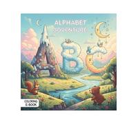 Alphabet A to Z Coloring Worksheet Set: Color the drawing and trace the word