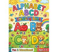 Alphabet Activity Book for Kids Ages 3-5: Coloring, Mazes & Matching Games to Learn the ABCD: A Fun 40-Page Learning Activity Book with Big, Easy ... Mazes and Matching Games for Preschoolers