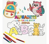 Alphabet Adventure Coloring Book for Kids: Fun and Educational ABC matching animal to color Coloring Pages to Help Toddlers and Preschoolers Learn Letters from A to Z