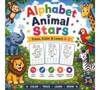 Alphabet Animal Stars: Trace, Color & Learn A-Z