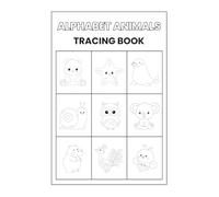 Alphabet Animals Tracing and Coloring Booklet: Grayscale Illustrations for Kids Ages 3-7: Fun Alphabet Learning with Cute Animals to Trace and Color - Perfect for Preschool and Kindergarten