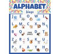 Alphabet Bingo: 32 player Letter Learning Party Games for Preschool Classrooms, Early Literacy Centers, and Educational games for kids