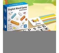 Alphabet Blocks Spelling Games - English Word Matching Toy, Educational Learning Tool for Kids Ages 3+, Preschool Kindergarten Classroom Play, Early English Spelling Practice for Home, Birthday, Gift