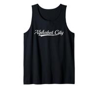 Alphabet City Throwback Varsity Style Vintage Camiseta sin Mangas