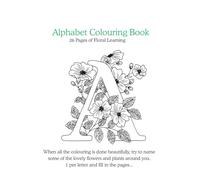Alphabet Coloring Book: Alphabet floral Coloring book