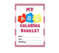Alphabet Coloring Fun with Big Letters and Simple Words for Ages 3-6