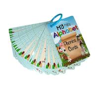 Alphabet Flash Cards, 26pcs Preschool Learning Set, 4.53x2.95x0.04 Inches Fun Colorful Letter Recognition, Sturdy Engaging Design for Kids, Toddler, Early Education, Creative Classroom Use