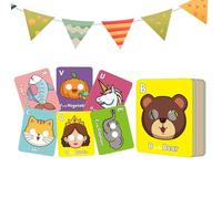 Alphabet Flash Cards, Educational Learning Game, 7.87x7.09in Early Childhood Toy, Speech Development Tool, Vocabulary Building Aid for Preschool Activities, Homeschooling, Classroom Use