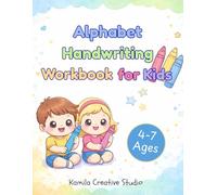 Alphabet Handwriting Workbook for Kids Ages 4-7: Handwriting Practice with Uppercase & Lowercase Letters and Coloring Pages