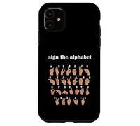 Alphabet Inclusive Sign ABC ASL American Sign Language Carcasa para iPhone 11