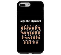 Alphabet Inclusive Sign ABC ASL American Sign Language Carcasa para iPhone 7 Plus/8 Plus