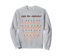 Alphabet Inclusive Sign ABC ASL American Sign Language Sudadera