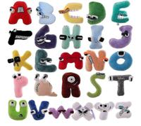 Alphabet Letter Lore Plush Toys , 26 Letter Series Plushies, Soft Pillow Decoration of Stuffed Animal Plush Toys, Funny Plush Toy Gift for Kids