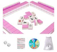 Alphabet Mahjong Tile Set Interactivo Mini Juego de Mahjong con Letras en Inglés Juego de Mesa Educativo para Niños Juguetes para Adultos y Adolescentes 108 Azulejos Estilo 1 JUGUETES Y JUEGOS.