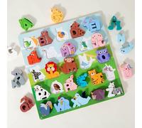 Alphabet Puzzle, Letter Game Matching, Educational Fun Durable Pieces Kid Friendly Cognitive Skills Safe Materials Interactive Play Child Development, Learning Toys Alphabet for Boys, Girls, Kids, Fam