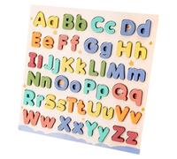 Alphabet Puzzle | Wood Letter Learning Toys | Interactive Educational Blocks Board for Child Home Matching Preschool Classroom Kindergarten