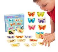 Alphabet Puzzles For Kids - Letter Puzzle, Wood Animal Brain Teasers Toy - Fine Motor Skills Learning Alphabet Ṕuzzle For Kids 3+ Years Kindergarten Preschool Classroom Homeschool Road Trip Travel