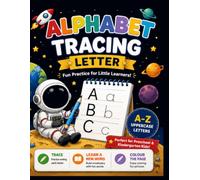 Alphabet Tracing Letter: Trace, Learn New Words & Colour the Page | Capital & Small Letter Practice and Activities | Pattern Tracing - Alphabet - Early Learning - Kids Activity Book