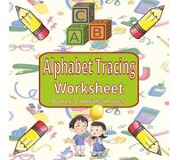 Alphabet Tracing Worksheet: Beautiful Kids Book Easy to Read Print about Alphabet, Tracing, Coloring and more | 8.25x8.25 inches, 54 pages | Gift for kids