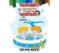 Alphabet Tracing Worksheet: Learning Paper for Kids To Write Letters Both Upper & Lower Case. Improve Writing Skills For Kids.