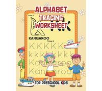 Alphabet Tracing Worksheet: Learning To Write Alphabet Both Upper & Lower Case, Trace Sight Words, Color Letters for Preschoolers & Toddlers.