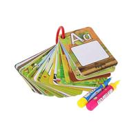 Alphabet Water Coloring Cards, Kids Water Paint Number Cards, Educational Learning Toy for Boys and Girls, Reusable Water Drawing Activity Cards, 3.35x4.72 Inches